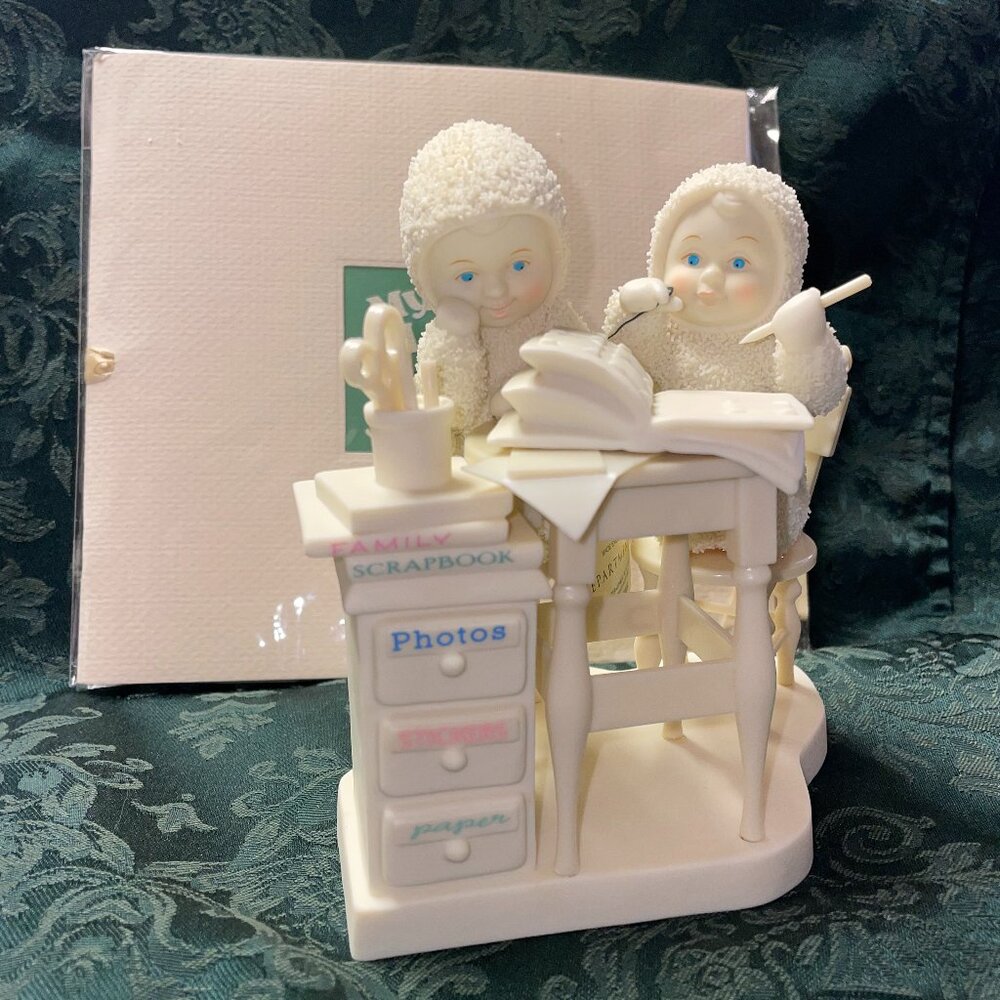 Like New Department 56 Snowbabies "Scrapbook Crazy" Figurine